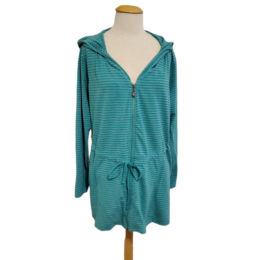 Belle Gray Lightweight Plus Hooded Jacket